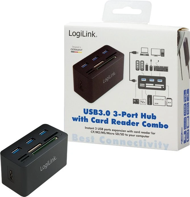 LogiLink Multi-Slot-Cardreader, USB 3.0 Micro-B [Buchse]