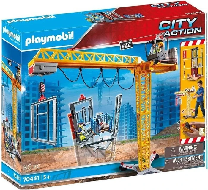 playmobil City Action RC-Baukran mit Bauteil