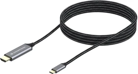 Conceptronic ABBY10G USB-C 3.1 [Stecker] auf HDMI 2.0 [Stecker] 4K, 60Hz, Adapterkabel, grau/schwarz, 2m