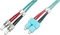 Digitus LWL Duplex Kabel, OM3, 2x ST Stecker/2x SC Stecker, 1m, türkis Vorschaubild