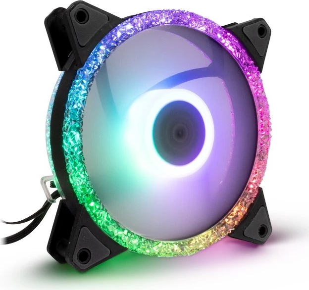 Inter-Tech Argus RS-07 RGB, LED-Steuerung, Fernbedienung, 120mm, 3er-Pack