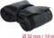 DeLOCK Geflechtschlauch mit Klettverschluss, 32mm, 10m, schwarz Vorschaubild