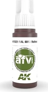 AK-Interactive 3rd Gen Acrylic Colors AFV Series RAL 8013 rotbraun, 17ml