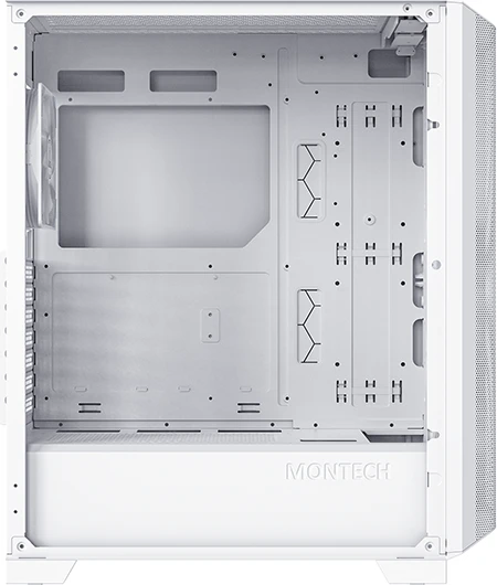 Montech Sky One Lite, weiß, Glasfenster