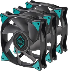 Iceberg Thermal IceGALE Xtra, Black, 120mm, 3er-Pack