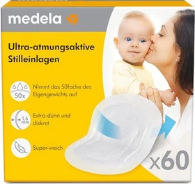 Medela Ultra atmungsaktive Einweg-Stilleinlagen, 60 Stück