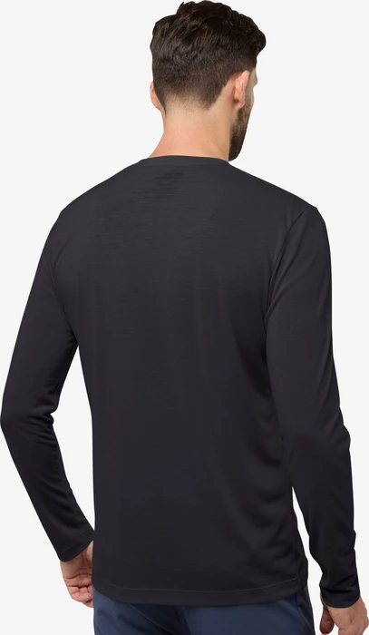 Jack Wolfskin Vonnan Funktionsshirt langarm schwarz (Herren)