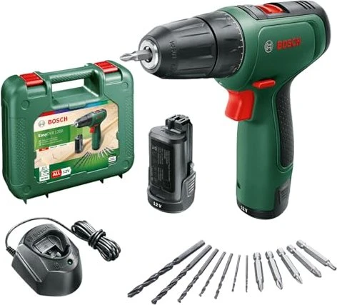 Bosch DIY EasyDrill 1200 Akku-Bohrschrauber inkl. Koffer + 2 Akkus 1.5Ah