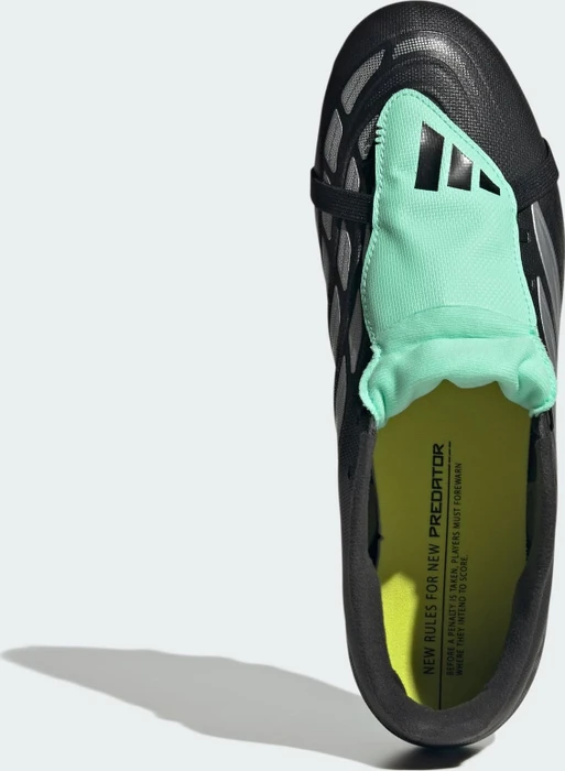 adidas Predator Club Fold-Over Tongue FG/MG core black/silver metallic/pulse mint (Herren)