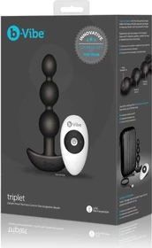 b-Vibe Triplet Anal Beads schwarz