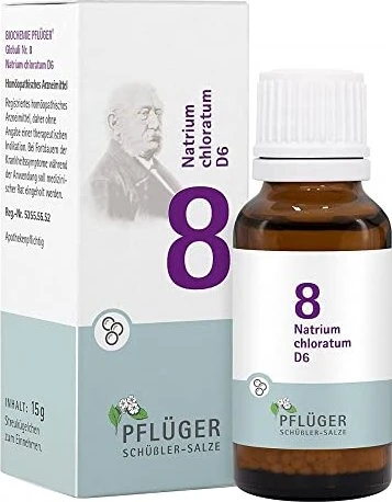 Schüßler-Salze 8 Natrium Chloratum D6 Globuli, 15g