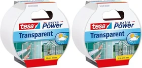 tesa extra Power transparent, Gewebeband, 50mm/10m, 1 Stück