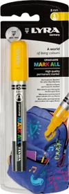 Lyra Graduate Mark All Permanentmarker 2mm gelb, Blister