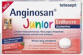 Tetesept Anginosan Halstabletten zuckerfrei Erdbeeree, 20 Stück