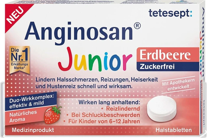 Tetesept Anginosan Halstabletten zuckerfrei, 20 Stück