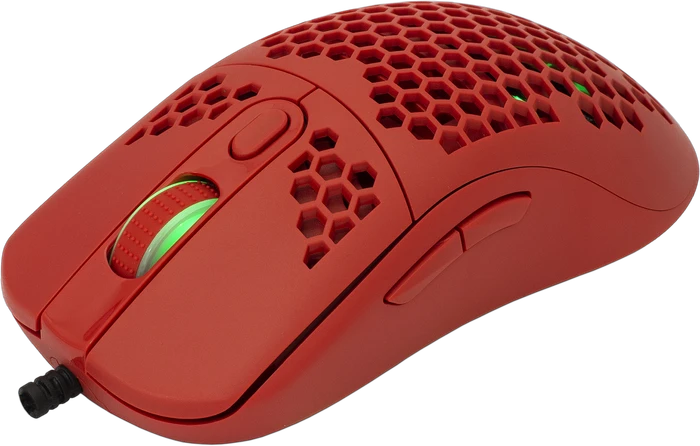 White Shark Galahad White Gaming Mouse, rot, USB