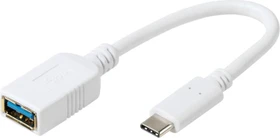 Vivanco USB-C [Stecker] auf USB-A [Buchse] Adapterkabel 10cm (37559)