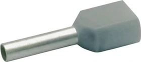 Klauke Isolierte Zwillingsaderendhülsen 2x 0.75mm² grau, 100 Stück