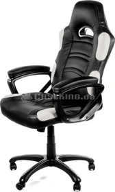 Arozzi Enzo Gamingstuhl, schwarz/weiß