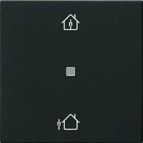 Gira System 55 KNX RF Bedienaufsatz 1fach Heizmodus, schwarz matt