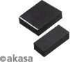 Akasa Riser Black Pro, Riser Card Cable, inkl. PCI-Slot Blende, gewinkelt, PCIe 3.0, 200mm