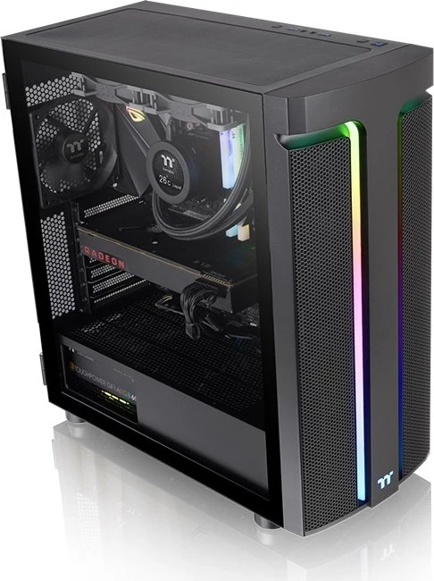Thermaltake H590 TG ARGB, schwarz, Glasfenster