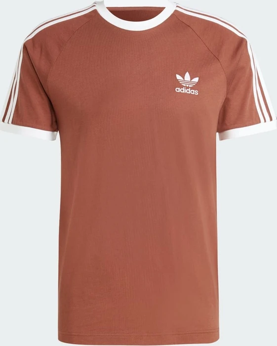 adidas Adicolor Classics 3-Streifen T-Shirt kurzarm preloved brown (Herren)