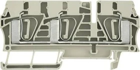 Weidmüller ZDU 6/3AN Durchgangs-Reihenklemme, Zugfederanschluss, 6 mm², 800 V, 41 A, dunkelbeige