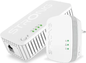 Strong Powerline 1000 Duo Wi-Fi Mini, Powerline/WLAN-Access Point und Powerline-Adapter Set, 2er-Bundle (POWERLWF1000DUOMINI)