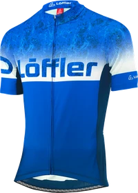 Löffler Full-Zip Messenger Modell 2022 Trikot kurzarm indigo (Herren)