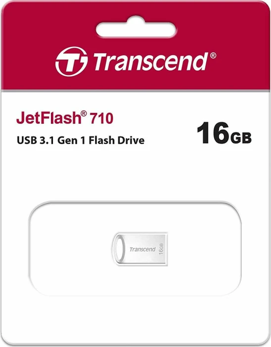 Transcend JetFlash 710 16GB silber, USB-A, USB 3.2 Gen 1×1