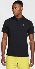 Nike Court Advantage Dri-FIT Poloshirt kurzarm schwarz/weiß (Herren)