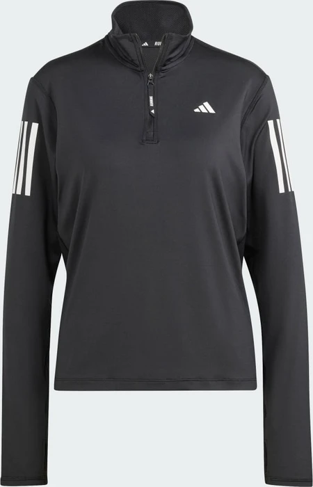 adidas Own The Run Half-Zip Laufshirt langarm schwarz (Damen)