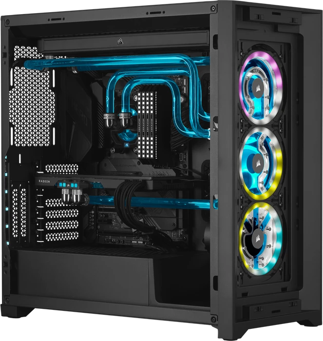 Corsair iCue 5000D RGB Hydro X, schwarz, Glasfenster