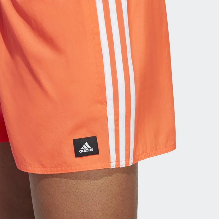 adidas 3-Streifen CLX Badeshorts app solar red/white (Herren)