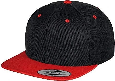 Flexfit YP Classics Premium Snapback 2-Tone Kappe schwarz/rot