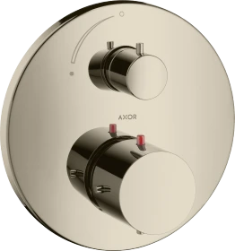 Hansgrohe Axor Starck Thermostat Unterputz mit Absperrventil polished nickel