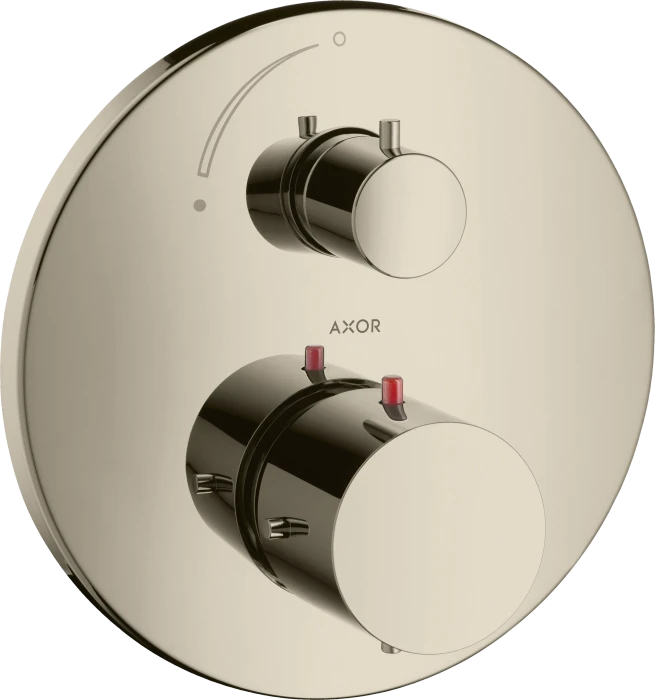 Hansgrohe Axor Starck Thermostat Unterputz mit Absperrventil polished nickel