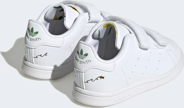 adidas Stan Smith cloud white/green/shock purple (Junior)