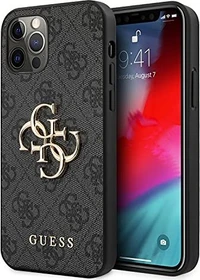 Guess Hard Cover 4G Metal Logo für Apple iPhone 12/12 Pro grau