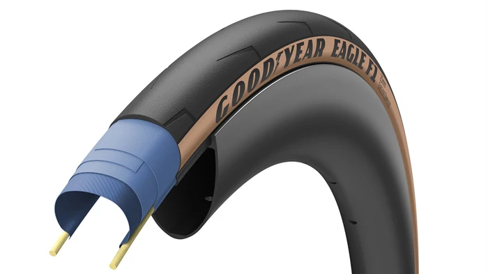 Goodyear Eagle F1 700x25C Tubeless-Reifen tan