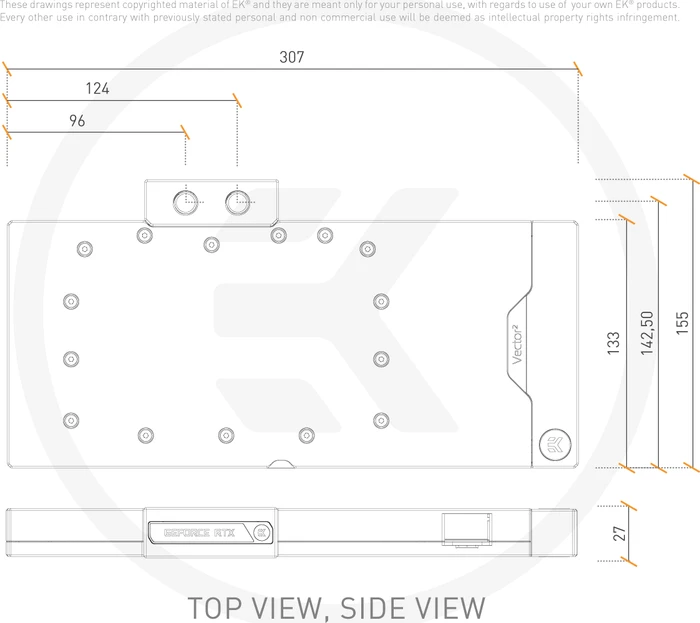 EK Water Blocks Quantum Line EK-Quantum Vector² Trio RTX 4080 D-RGB, Nickel, Acryl