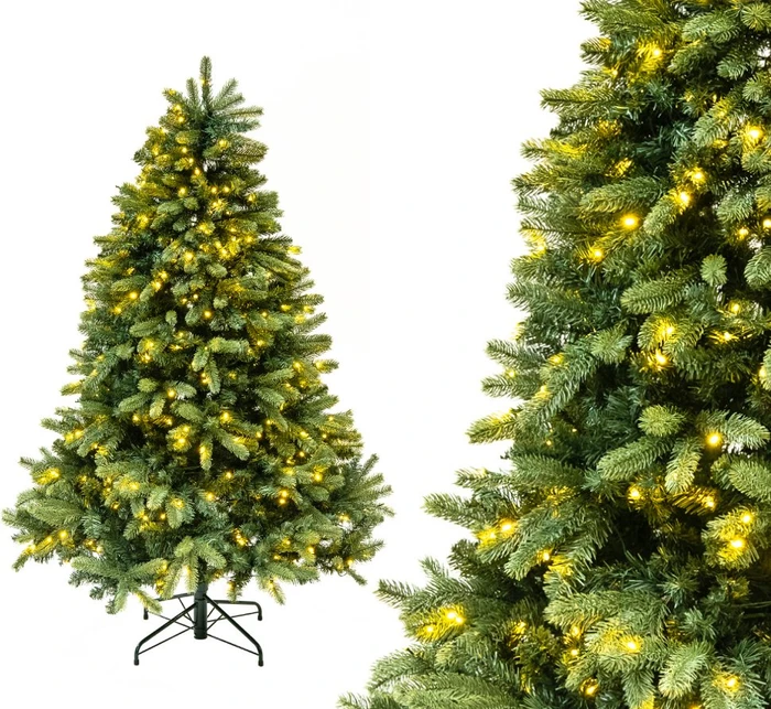 Evergreen Künstlicher Weihnachtsbaum Fichte Vermont, 180cm, inkl. LED-Beleuchtung