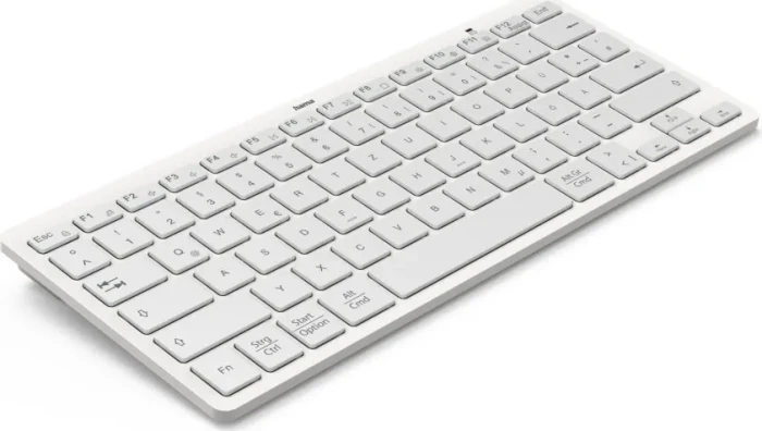 Hama Travel 400 Mini-Tastatur, grau/weiß, Bluetooth, DE