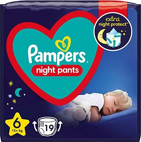 Pampers Baby-Dry night pants Gr.6 Einwegwindel, 15+kg, 19 Stück
