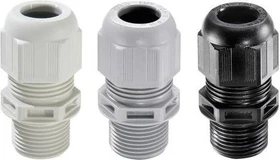 Wiska ESKV-L 20 LT BK Kabelverschraubung LowTemp, Kunststoff, M20, RAL 9005, langes Anschlussgewinde