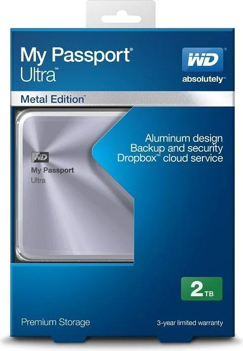 Western Digital WD My Passport Ultra Metal silber, 4TB, USB 3.0 Micro-B