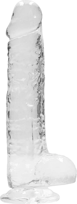 Shots Toys RealRock Crystal Clear Dildo 8"
