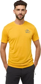 Jack Wolfskin Vonnan Graphic Funktionsshirt kurzarm fresh orange (Herren)