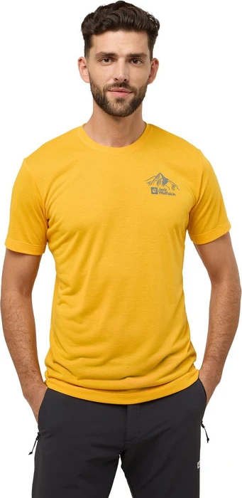 Jack Wolfskin Vonnan Graphic Funktionsshirt kurzarm fresh orange (Herren)